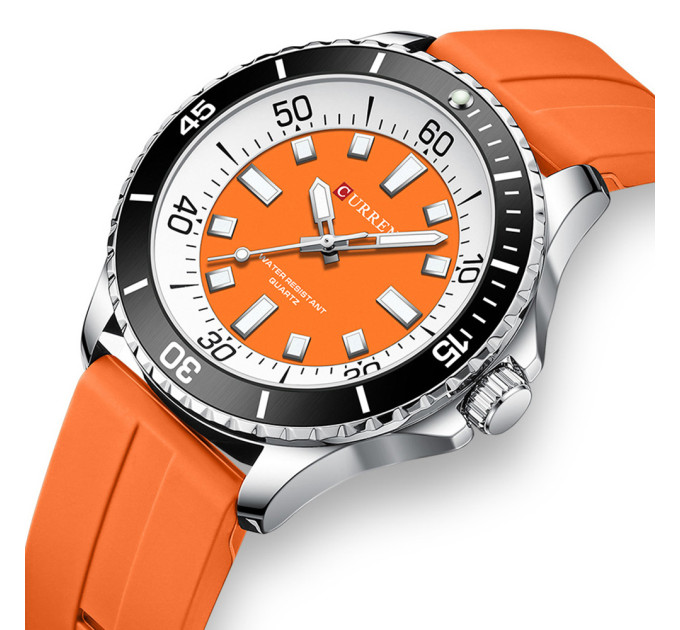 Curren 8448 Silver-Orange