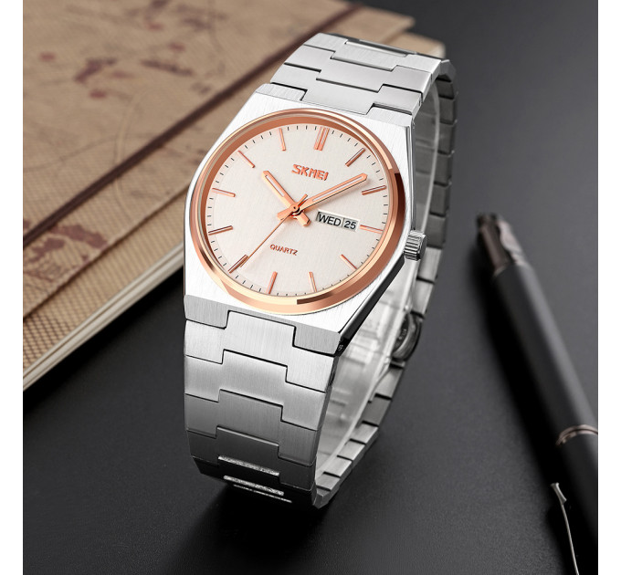 Skmei 9288SIRGSI Silver-Rose Gold-Silver SALE
