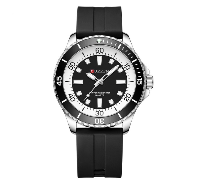 Curren 8448 Silver-Black