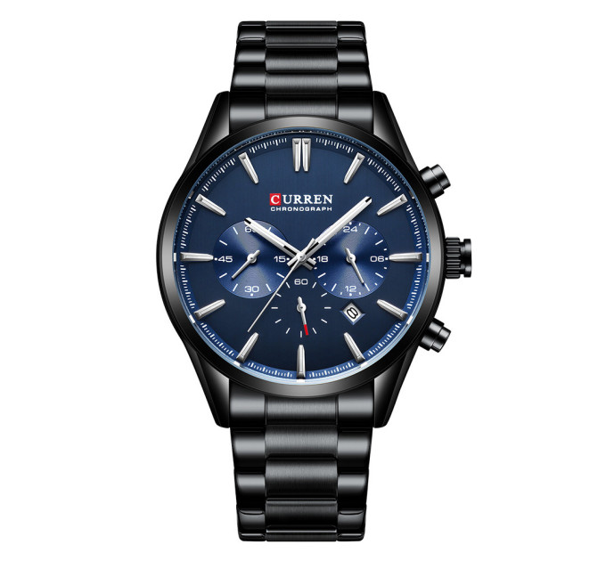 Curren 8446 Black-Blue