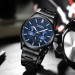 Curren 8446 Black-Blue