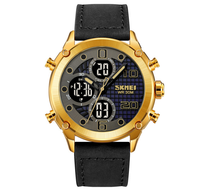 Skmei 1975LGDBK Gold-Black Leather