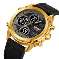 Skmei 1975LGDBK Gold-Black Leather