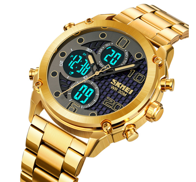 Skmei 1975SGDBK Gold-Black Steel
