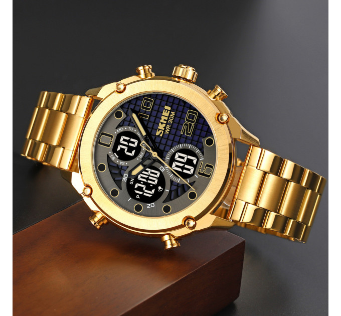 Skmei 1975SGDBK Gold-Black Steel