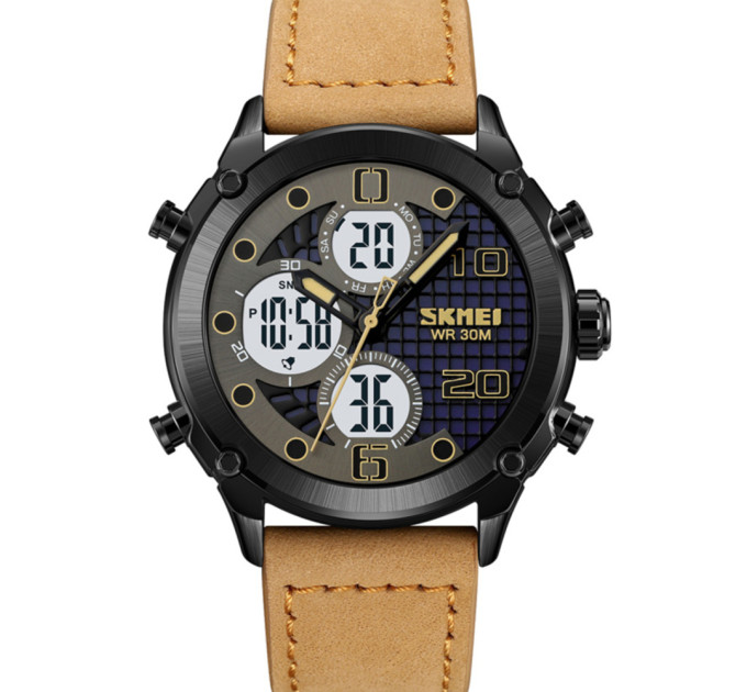Skmei 1975LLTBNWT Light Brown-White Leather.