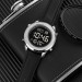 Skmei 1864LSIBK Silver-Black Leather
