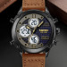 Skmei 1975LDKBNWT Dark Brown-White Leather.