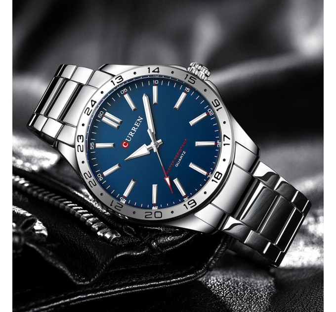 Curren 8452 Silver-Blue