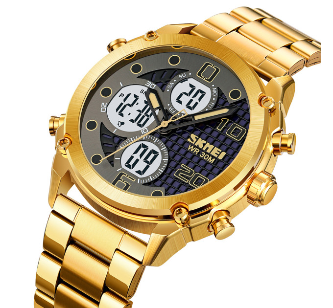 Skmei 1975SGDWT Gold-White Steel