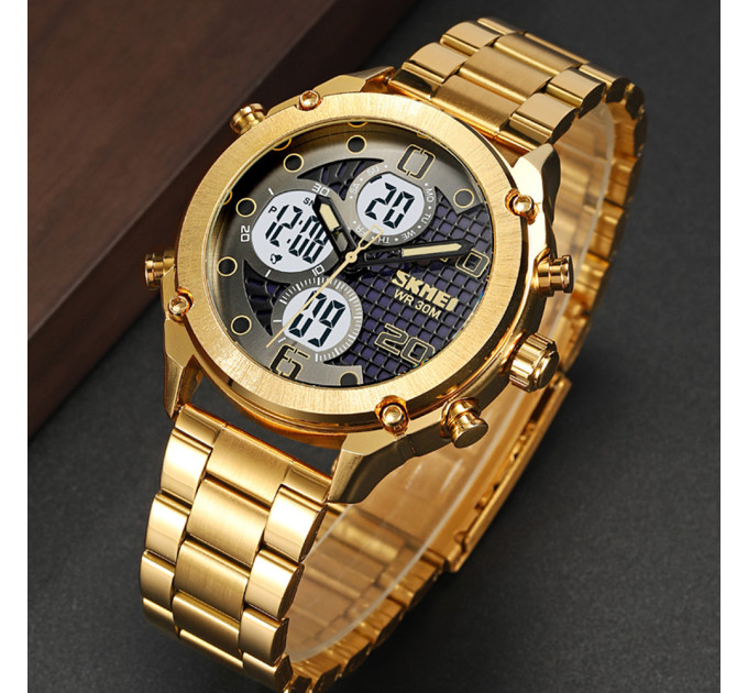 Skmei 1975SGDWT Gold-White Steel
