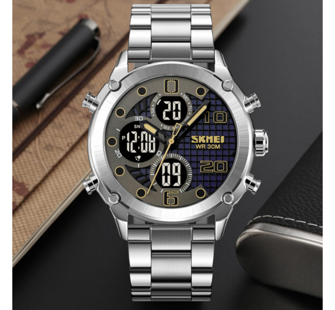 Skmei 1975SSIBK Silver-Black Steel