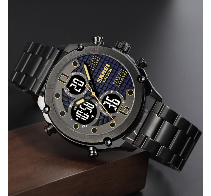 Skmei 1975SBKBK Black-Black Steel