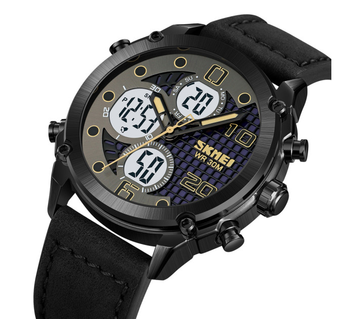 Skmei 1975LBKWT Black-White Leather.