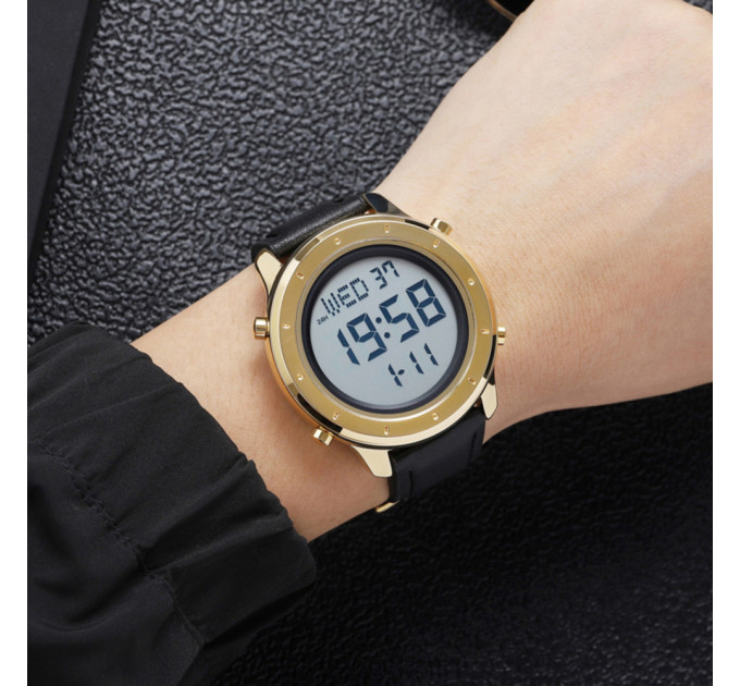 Skmei 1864LGDWT Gold-White Leather SALE