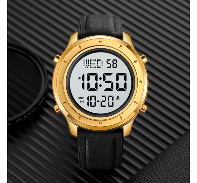 Skmei 1864LGDWT Gold-White Leather SALE