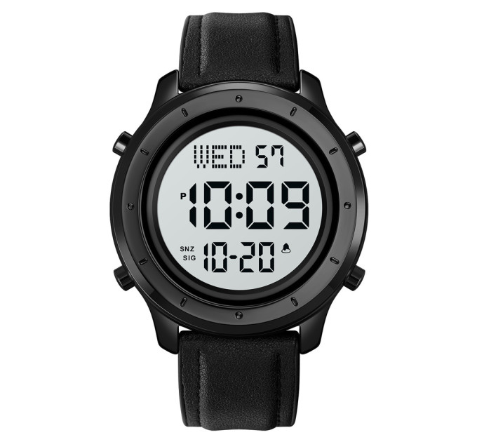 Skmei 1864LBKWT Black-White Leather SALE