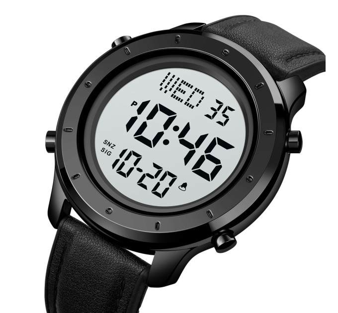 Skmei 1864LBKWT Black-White Leather SALE