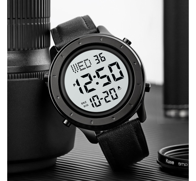 Skmei 1864LBKWT Black-White Leather SALE