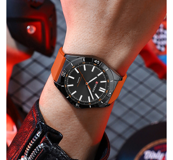 Curren 8449 Black-Orange