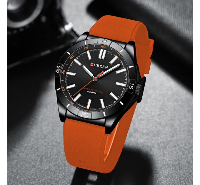 Curren 8449 Black-Orange