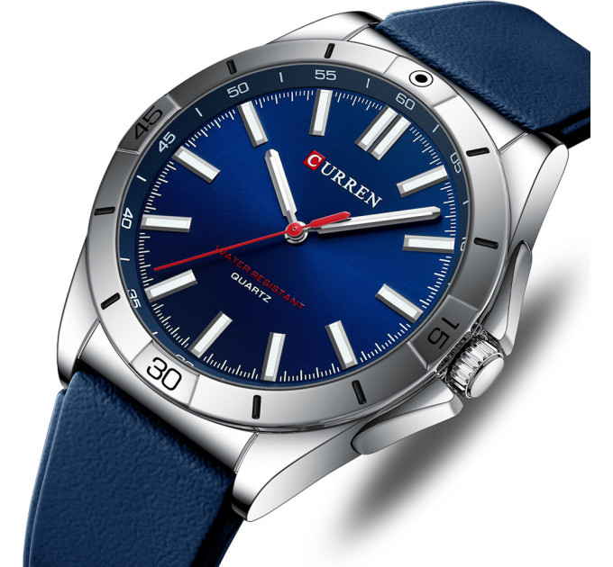 Curren 8449 Silver-Blue