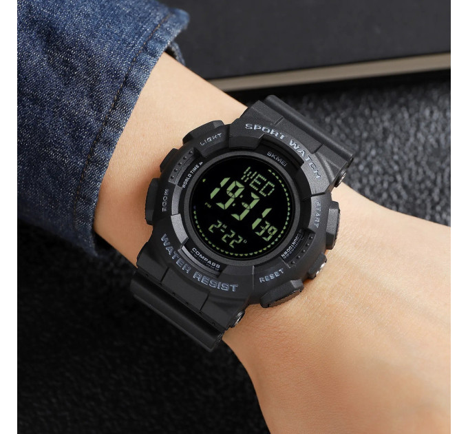 Skmei 2077BK Black+Compass