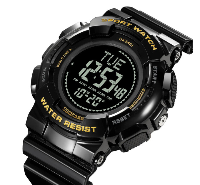 Skmei 2077BKGD Black Gold+Compass