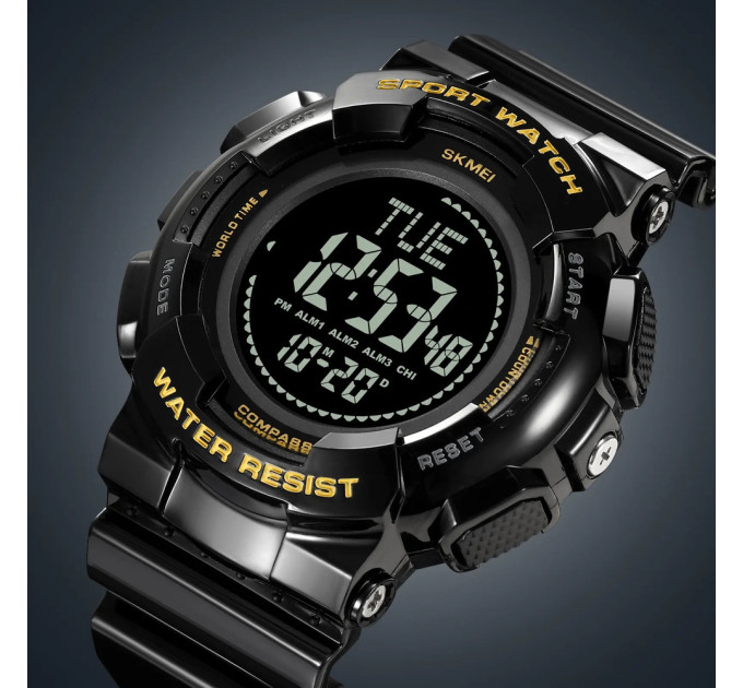 Skmei 2077BKGD Black Gold+Compass