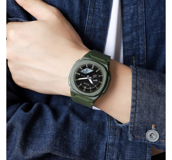Skmei 2091AGWT Army Green White
