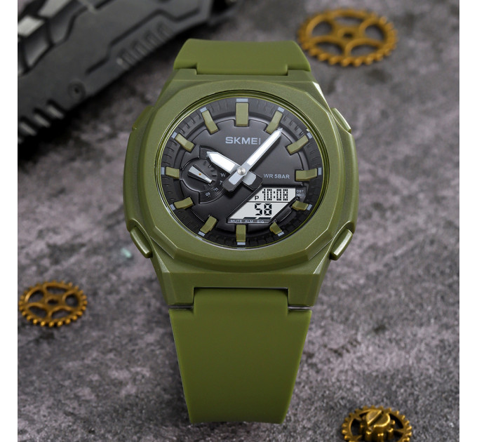 Skmei 2091AGWT Army Green White