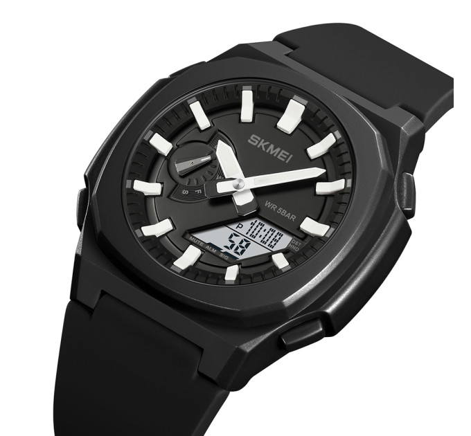 Skmei 2091BKWTWT Black-White White