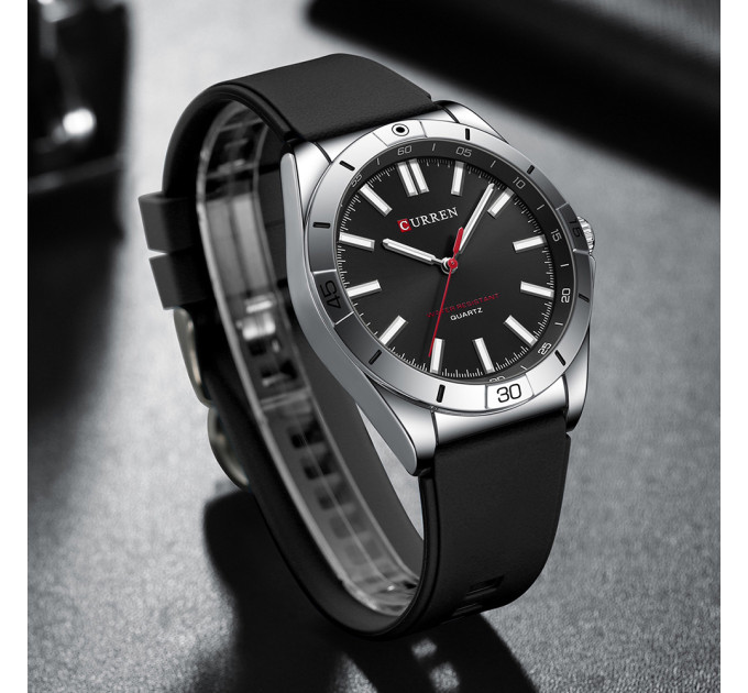 Curren 8449 Silver-Black