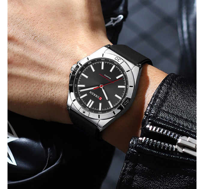 Curren 8449 Silver-Black