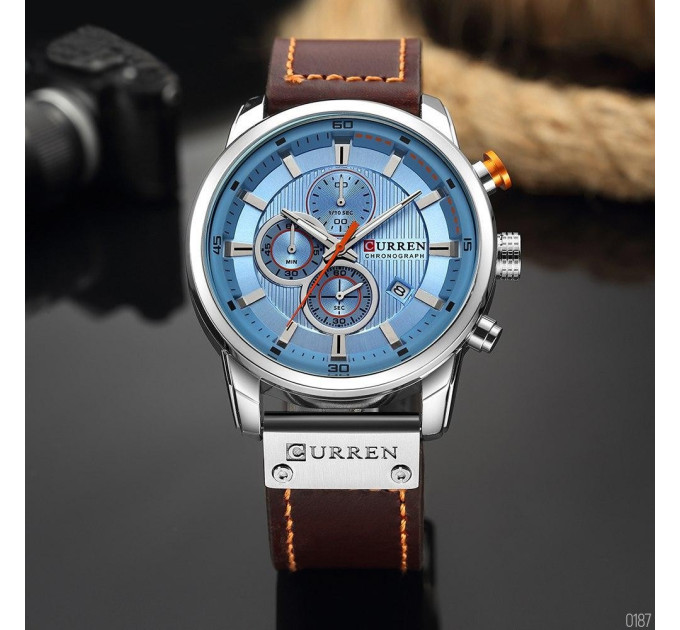 Curren 8291 Silver-Blue