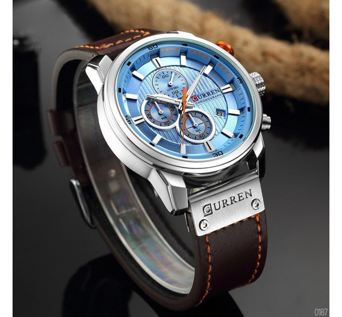 Curren 8291 Silver-Blue