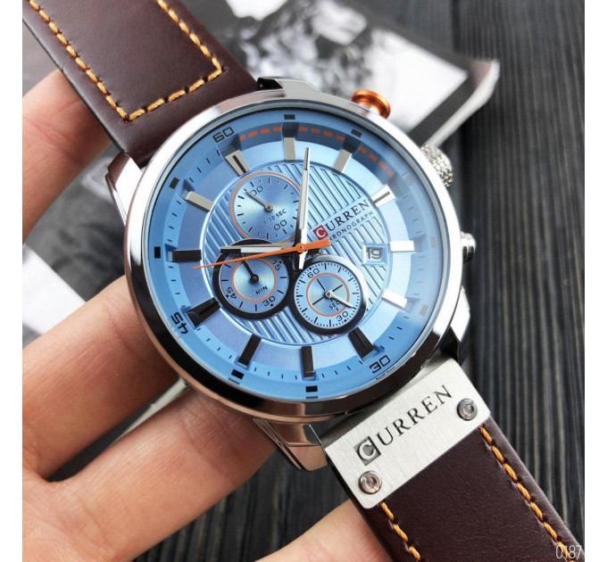 Curren 8291 Silver-Blue