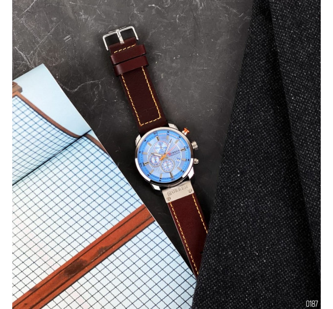 Curren 8291 Silver-Blue