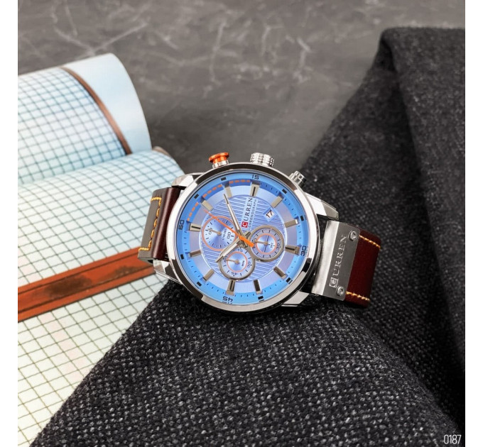 Curren 8291 Silver-Blue