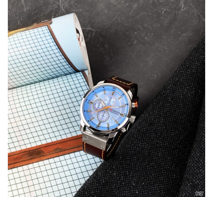 Curren 8291 Silver-Blue