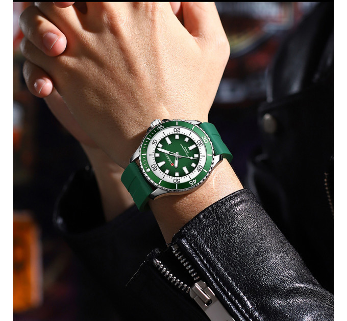 Curren 8448 Silver-Green