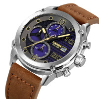 Skmei 2051SIBN Silver-Brown