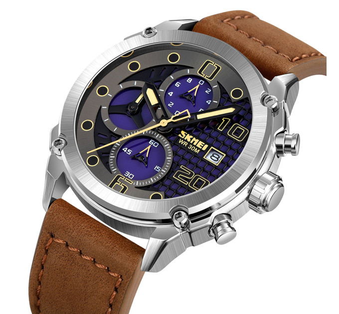 Skmei 2051SIBN Silver-Brown