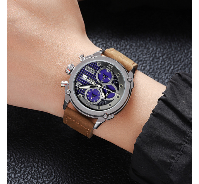 Skmei 2051SIBN Silver-Brown