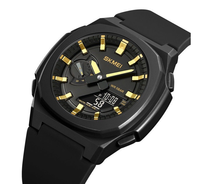 Skmei 2091BKGDBK Black-Gold-Black