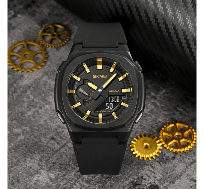 Skmei 2091BKGDBK Black-Gold-Black