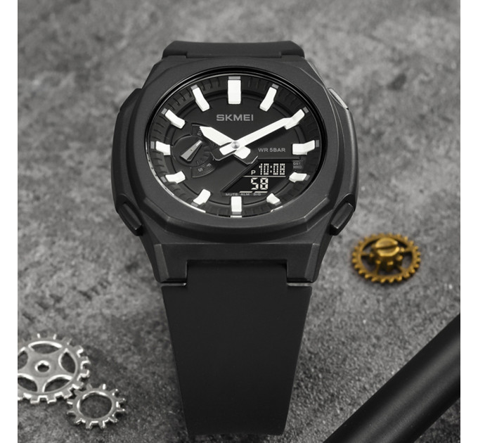 Skmei 2091BKWTBK Black-White-Black