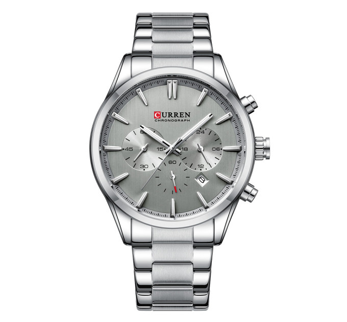 Curren 8446  All Silver