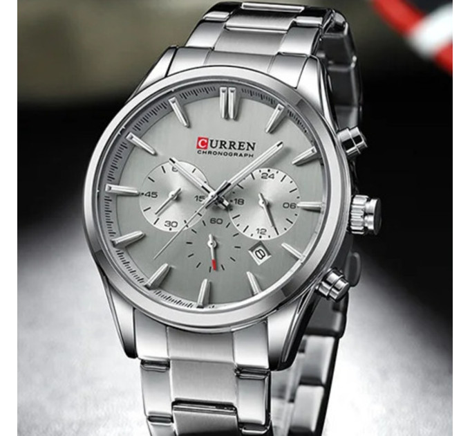 Curren 8446  All Silver