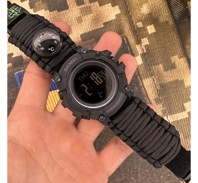 Skmei 1356BK Black Tactic Compass